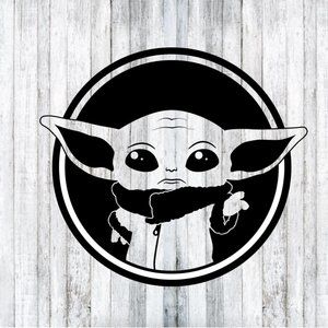 Disney - Baby Yoda Star Wars Car Window Decal